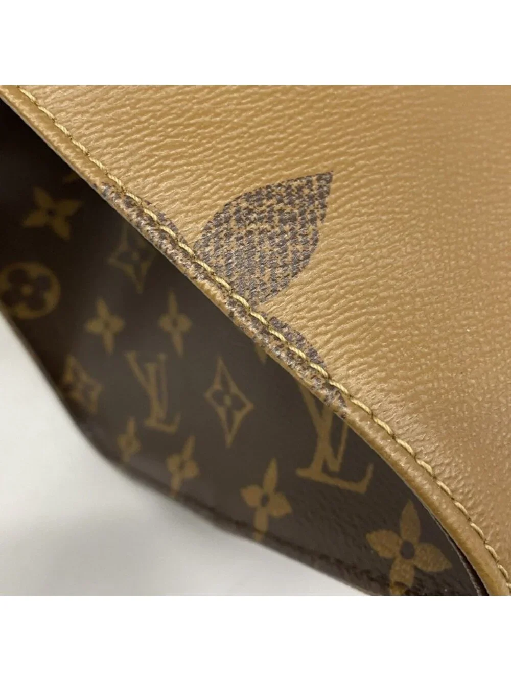Louis Vuitton Tote Monogram Giant Reverse On The Go GM Brown 2-Way
